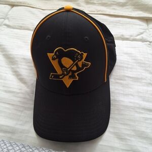 NHL Black Cap with Colorful Logo